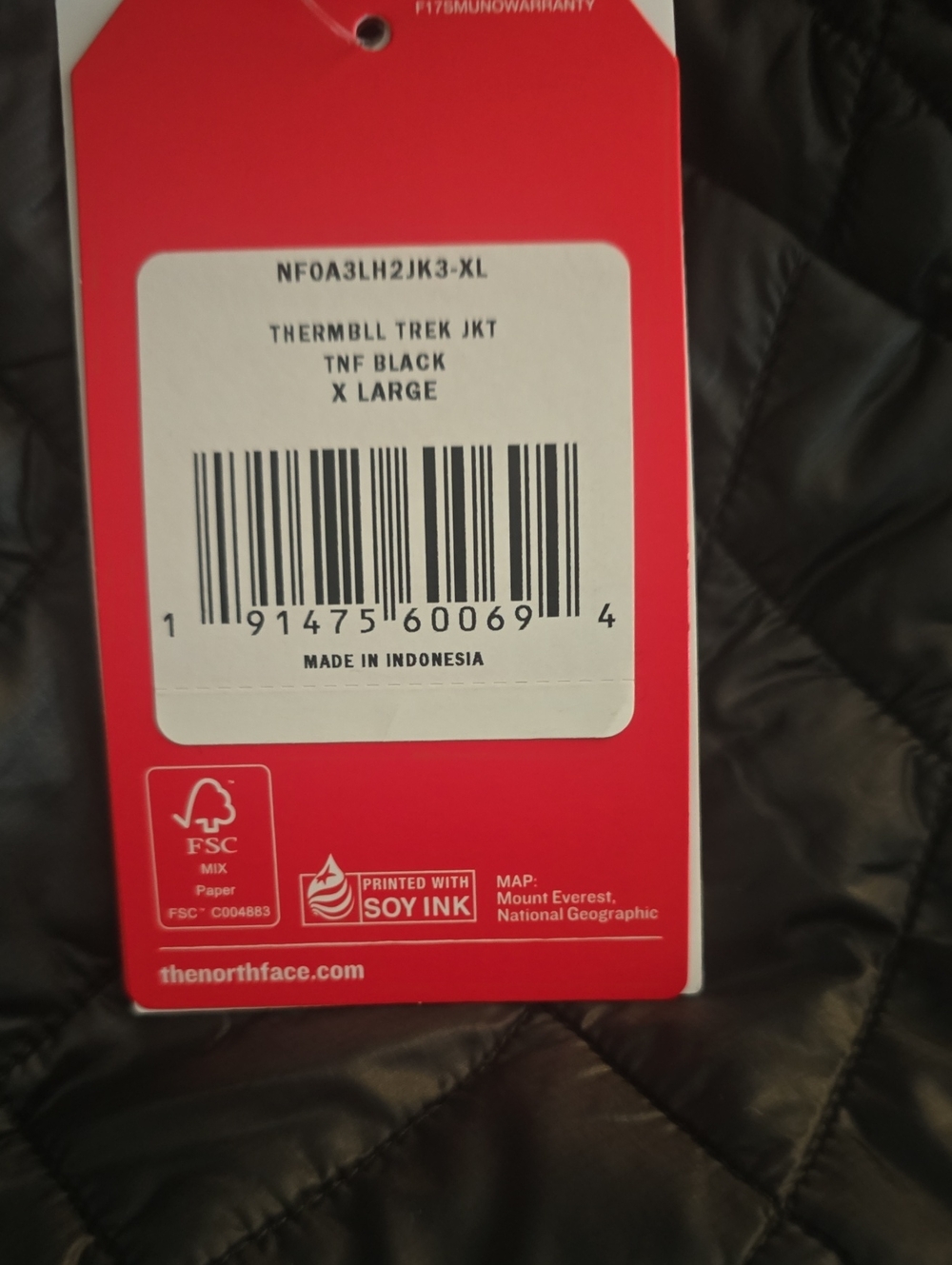 The North Face Thermoball Trek Jacket - Black (Men)